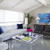 Living Room, Chair, Sofa, End Tables, Coffee Tables, Console Tables, Floor Lighting, and Table Lighting We used beautiful modern seating to allow for easy conversing with guests  Photo 2 of 5 in Moraga Modern by Kimberley Harrison Interiors