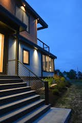 Outdoor, Wood Patio, Porch, Deck, Shrubs, Wire Fences, Wall, Front Yard, and Landscape Lighting Entry looking toward beach  Photo 2 of 7 in Eiderdown by David Johnson