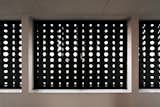 Perforated panels provide privacy, views and great lighting effects. 