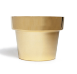 A modern take on the traditional terracotta planter in polished brass. Designed by an internationally acclaimed designer. Made in Sweden by a 400-year-old brass foundry.
