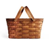 Twin Split Picnic Basket // Next time you head to the park or the beach for a picnic, take this charming split-lid basket with you. Handwoven from New England ash wood, it’s roomy enough to hold lunch, servingware, and a bottle or two of your favorite wine.
