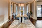 The home has a masculine, monotone palette with sharp contrast.