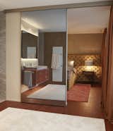 Bath Room, Table Lighting, Carpet Floor, Stone Counter, and Marble Wall Master bedroom/ensuite bath room  Photo 9 of 12 in House SILENOS by Roomdresser