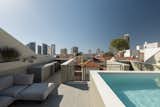 The new rooftop balcony designed above the old wing - A view of the picturesque neighborhood of Neve Tzedek