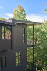 Exterior, House Building Type, Wood Siding Material, Flat RoofLine, Butterfly RoofLine, and Metal Roof Material  Photo 13 of 15 in The Lookout by Altura Architects