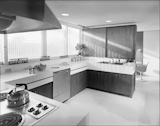 The home's kitchen in the 1960s.