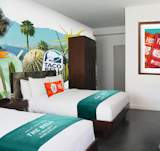 The Palm Springs location is a good fit for Taco Bell, a Southern California-based brand founded by Glen Bell in 1962.  Photo 5 of 5 in Taco Bell’s Hotel in Palm Springs Sells Out in Two Minutes