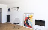 A comfortable chair from Cees Braekman (Pastoe) and a silkscreen poster from graphic artist Emma Verhulst