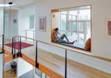 The suspended catwalk acts as a hallway open to the lower level as well as an opportunity for retreat.