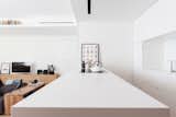 Kitchen, Medium Hardwood Floor, Ceiling Lighting, White Cabinet, Refrigerator, Wall Oven, Cooktops, Microwave, Dishwasher, and Undermount Sink  Photo 6 of 19 in Interior LP by Didonè Comacchio