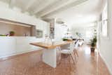 Kitchen, White Cabinet, Pendant Lighting, and Marble Floor kitchen  Photo 5 of 9 in House PB by Didonè Comacchio