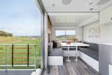 The lounge area doubles as another bedroom with hidden bunk beds.