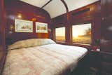 The Shongololo Express’s Emerald and Gold guest suites are clad in wood paneling.&nbsp;