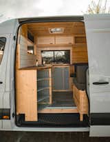 Some caravans include fully plumbed and electrified kitchens.