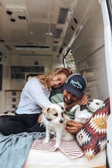 Angie and Silvester Marangoni-Resch fixed up a Mercedes Sprinter and are traveling Europe with their two cute pooches.