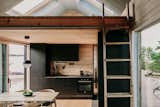 The cabinetry is made by Puustelli Miinus. "It is the most ecological kitchen out there," says AleksAleksii of the black-stained birch cabinets with bio-composite frames.