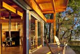 Glass sliders lead to a 200-square-foot cedar deck that overlooks the Straight of Georgia.