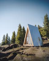Den's A-frame Bunk Cabin is designed for pint-sized living with 168 square feet of space.