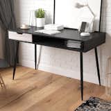 At $75, the Copley Writing Desk in black oak has a minimal, slanted legs.