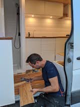Ben researched van conversions a year ahead of the trip, so he was properly equipped with the knowledge he needed to do a quick van build.