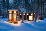 The family has plans to expand their compound with the addition of a bath house and deck in-between the two tiny homes.