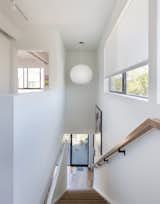 A George Nelson Bubble lamp hangs in the stairwell of Santa Monica Connect 4L.