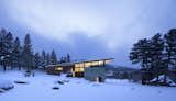 Exterior, Metal Siding Material, Concrete Siding Material, Cabin Building Type, Shed RoofLine, Metal Roof Material, and Stone Siding Material  Photo 10 of 10 in Lodgepole Retreat by Arch11