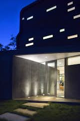 Front door at Guest House by Miró Rivera Architects