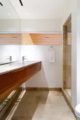 "His" master bath at Stonehedge Residence by Miró Rivera Architects