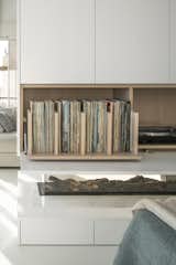 Storage for vinyls and chimney