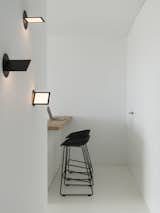 Lights and kitchen stools