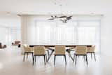 Dining Room, Chair, Table, Ceiling Lighting, Pendant Lighting, Dark Hardwood Floor, and Porcelain Tile Floor WH Residence | M3 Architects  Photo 13 of 32 in WH Residence by M3 Architects