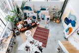 Living Room, Concrete Floor, Rug Floor, and Sofa  Kelly Vencill Sanchez’s Saves from This Three-Level Loft in San Francisco Is an Artist's Sanctuary
