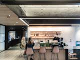 Office and Light Hardwood Floor A blush-toned cafe by Jane stays at the ready for a caffeine fix or sweet treat.   Photo 6 of 13 in Dwell Moves Into Canopy, the Chic Co-Working Space by Yves Behar and Amir Mortazavi