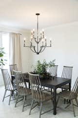 The dining room is stylish but simple for fuss-free family dinners.