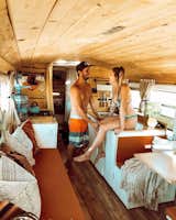 Tyler and Lexi in their beach bungalow on wheels.
