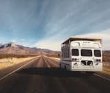 Conte's bus on the open road.&nbsp;