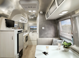 Airstream Bambi dinette and kitchen
