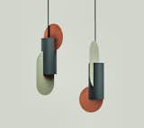 Noom's pieces are primarily made of metal, including their Pendant Suprematic Lighting.