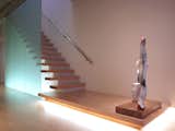 Francis Mill loft staircase with plaster sculpture
