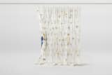 Stockholm-based textile designer Akane Moriyama, a member of UMÉ Studio, first created the Draped Flowers Curtain when she produced it in linen for an installation in Stockholm in 2010.Seven years later, after working on design commissions and large-scale art installations, she revisited Draped Flowers with the introduction of a new and innovative material: thread made from paper.