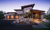 In this home by DJM Architects, modern architectural style is paired with warm finishes to complement the mountainous Colorado landscape.