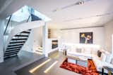 Living area with relocated stair