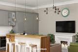 Kitchen  Photo 4 of 21 in Apartment in contemporary Scandinavian style by Geometrium