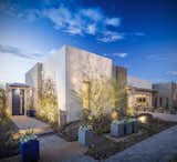 Single-level plans are placed on the downhill side of the street allowing all homes unobstructed views of the valley below.