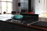 Cooktop on kitchen island with downdraft.