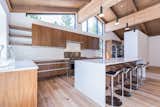 High, wood ceilings and clerestory windows