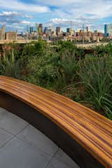 Custom bench and rooftop planter