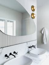 His and Hers vessel sinks in the master ensuite bathroom