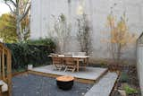 Outdoor, Back Yard, Trees, Hardscapes, Gardens, Small Patio, Porch, Deck, Wood Patio, Porch, Deck, Walkways, and Wood Fences, Wall Garden  Search “outdoorpatio,-porch,-deck--wood” from Stuyvesant Townhouse